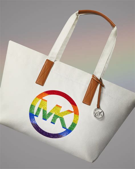 michael kors pride collection 2022|michael kors rainbow tote bag.